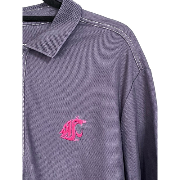 Tommy Bahama Washington State Cougars College Polo Short Sleeve Shirt Size XLT - Picture 3 of 7